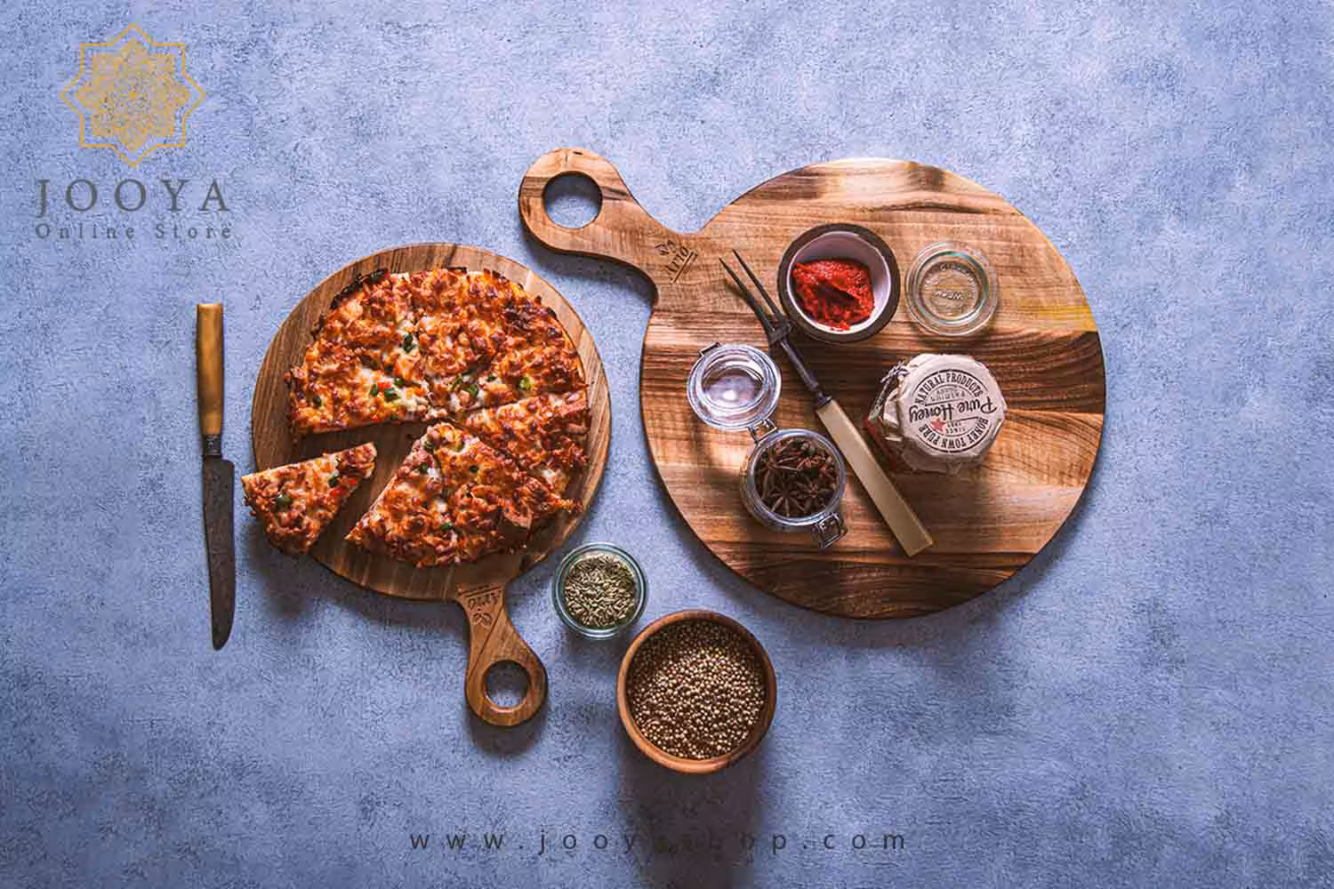 تخته پیتزا چوبی