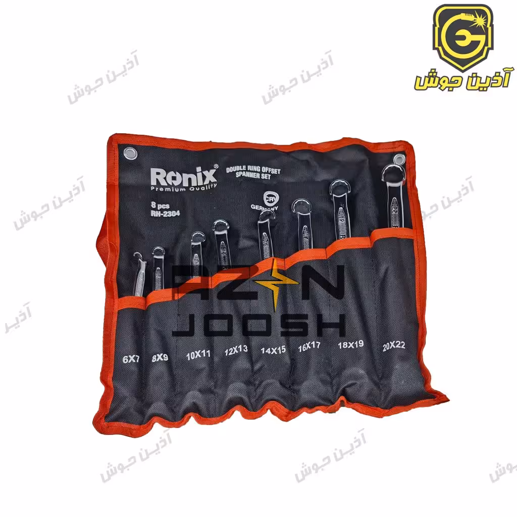 ست آچار دوسر رینگی 8 عددی رونیکس Ronix مدل RH-2304 آلمان