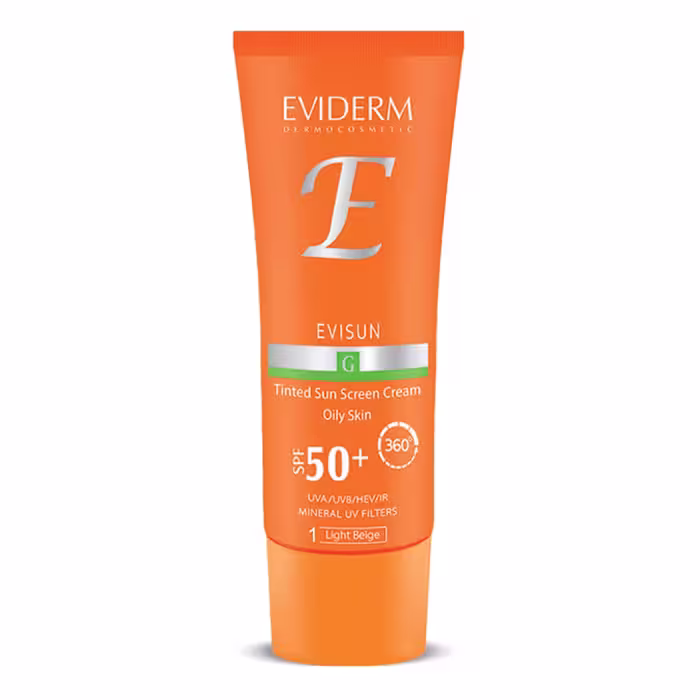 کرم ضد آفتاب پوست چرب 40SPF50 میلی لیتر اویدرمEviderm