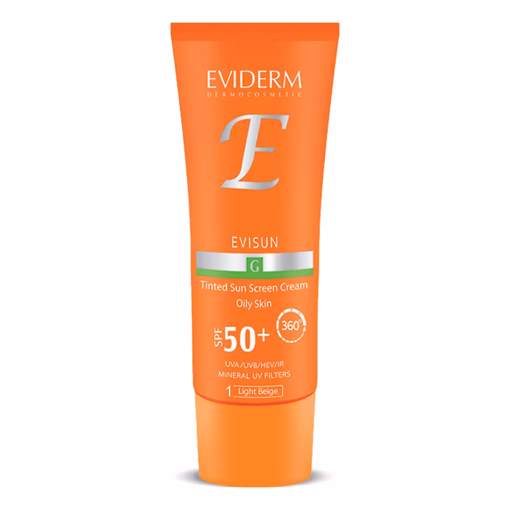 کرم ضد آفتاب پوست چرب 40SPF50 میلی لیتر اویدرمEviderm