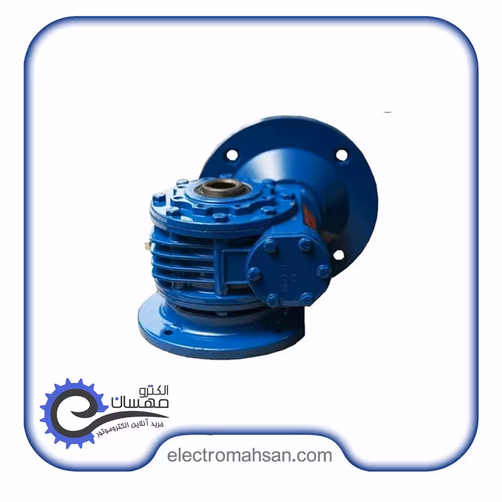 گیربکس حلزونی سهند سایز 62 نسبت 64 ورودی 14 خروجی 25 میلیمتر سری MVF.FC ساخت ایران