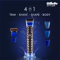 ست ماشین اصلاح موی صورت و بدن ژیلت مدل استایلر