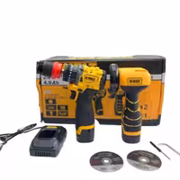پک دو قلو دریل و فرز مینیاتوری دیوالت مدل 24V MAX