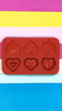 قالب سیلیکونی آبنبات قلب سورپرایز