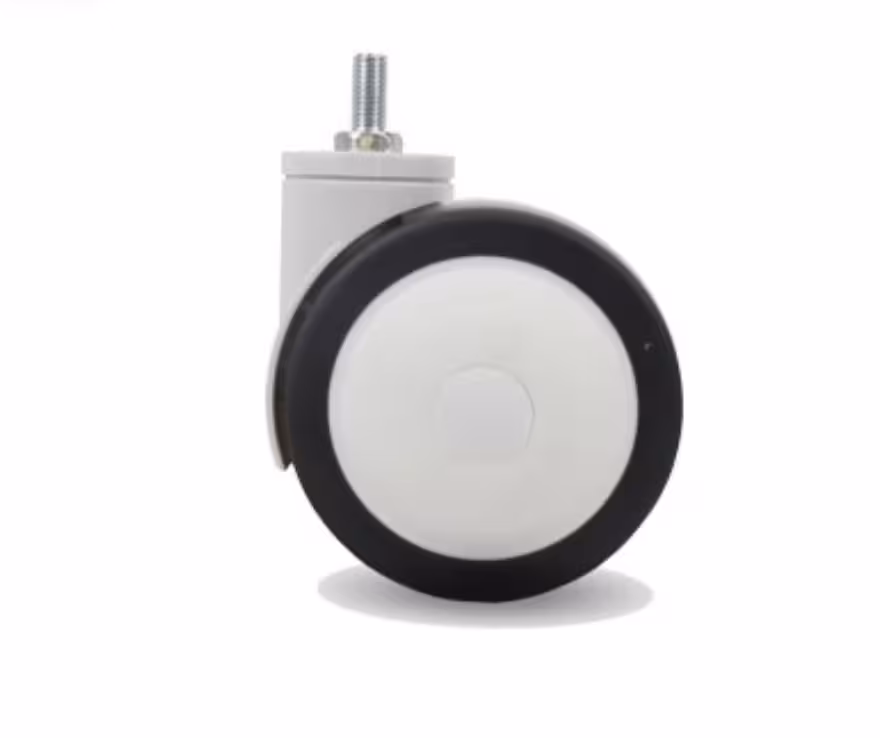 چرخ بیمارستانی ترمز مرکز گردان سه حالته قطر 200 میلی متر