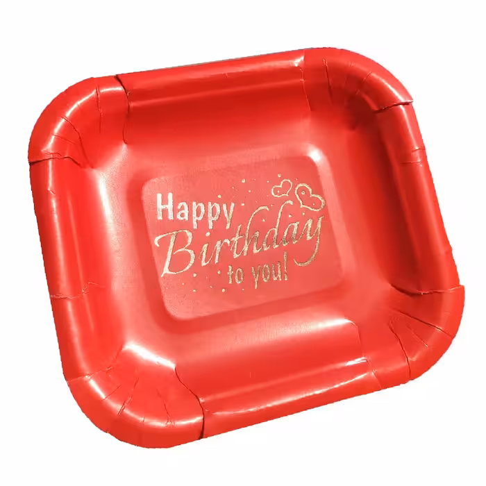 پیش دستی پاستیلی طلاکوب قرمز