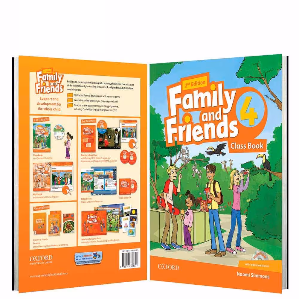British Family And Friends 4 2nd کتاب فمیلی اند فرندز 4 بریتیش (کتاب دانش آموز کتاب کار CD)