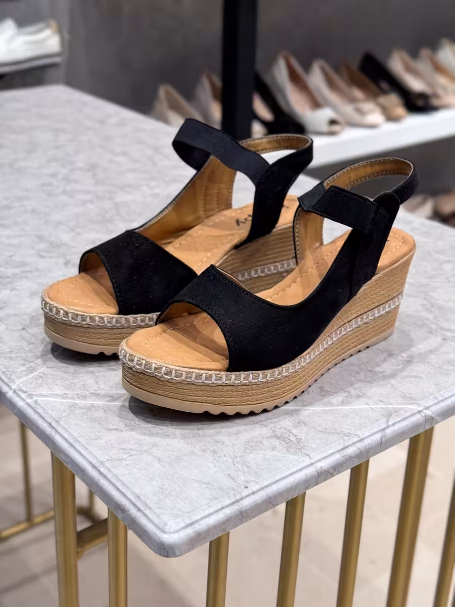 صندل زنانه طبی کد ss179 رنگ مشکی سایز 40