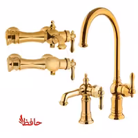 ست شیرالات شودر مدل بیزانس طلایی