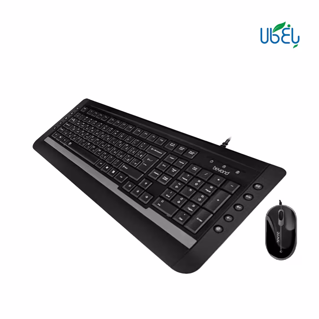 کیبورد و موس سیمدار بیاند Beyond BMK-6141 با حروف فارسی