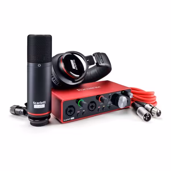 پکیج استودیویی Focusrite scarlett 2i2 Studio G3