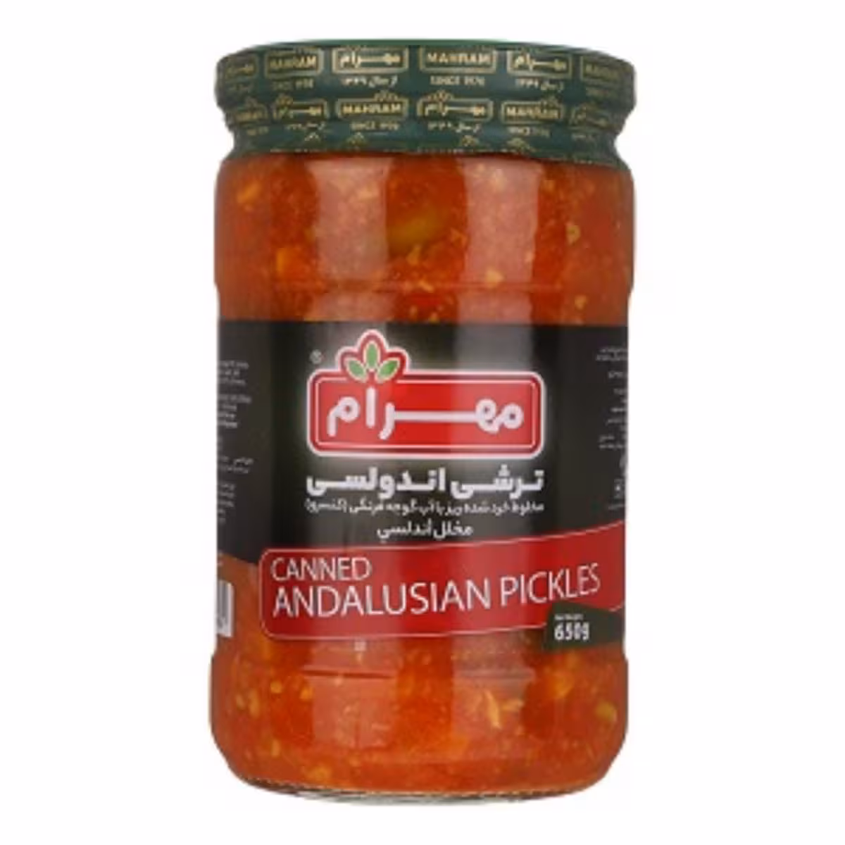 ترشی اندولسی مهرام 650 گرمی