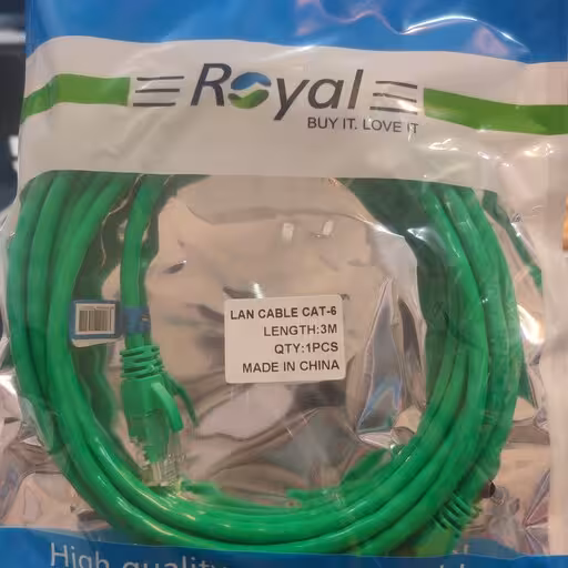 کابل شبکه  Cat6 3m  رویال