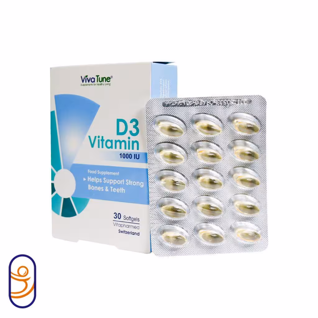 کپسول ژلاتینی ویتامین دی 1000 ویواتون