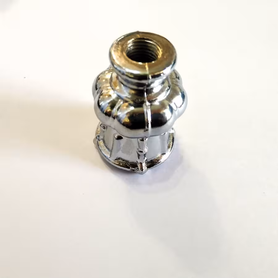 جاشمعی برنجی ابکاری نقره ای