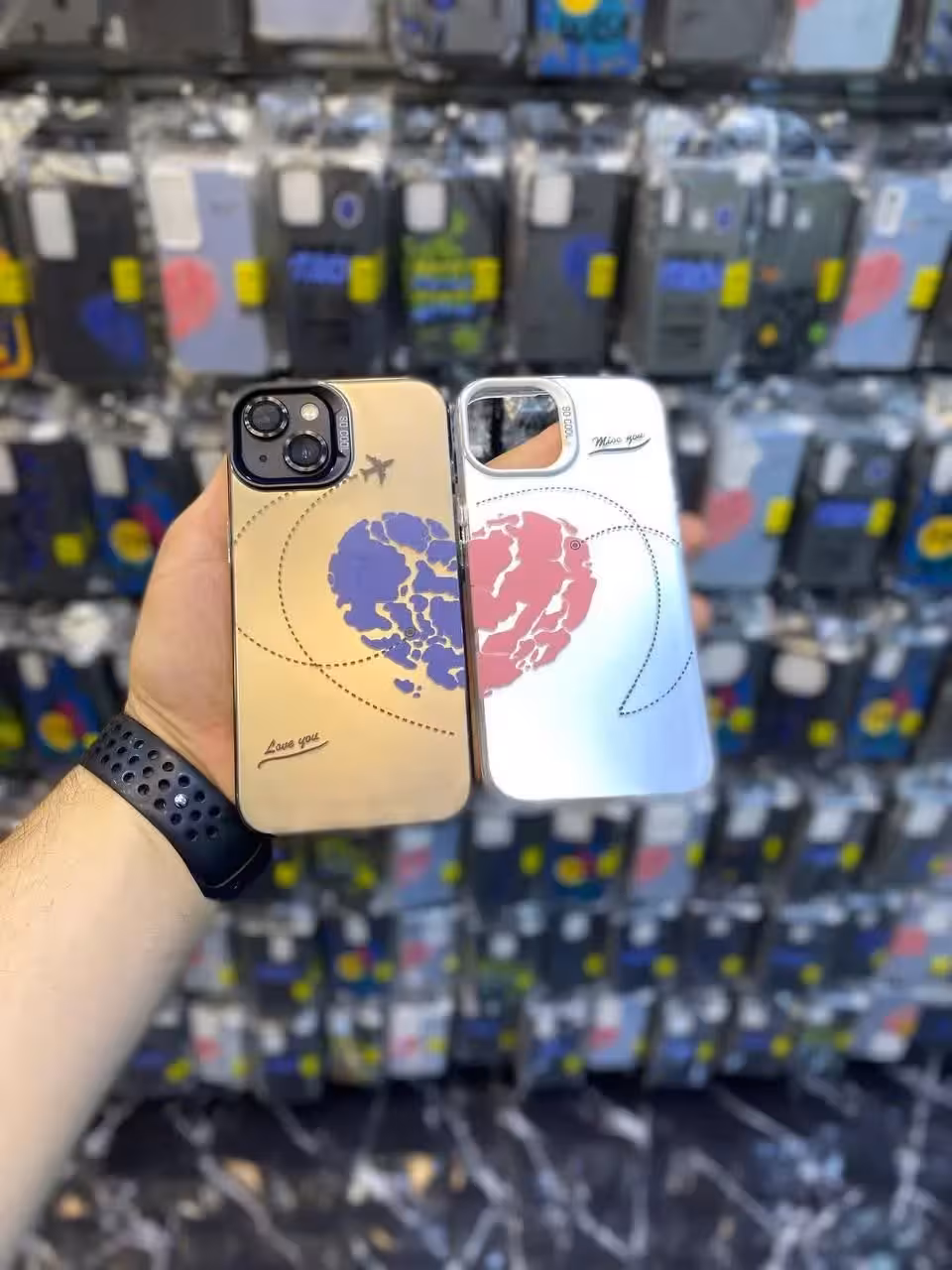 قاب طرح دار سامسونگ A20 /A30 طرح قلبی