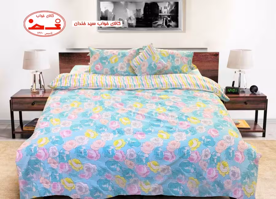 سرویس لحاف و روتختی دونفره گل گلی