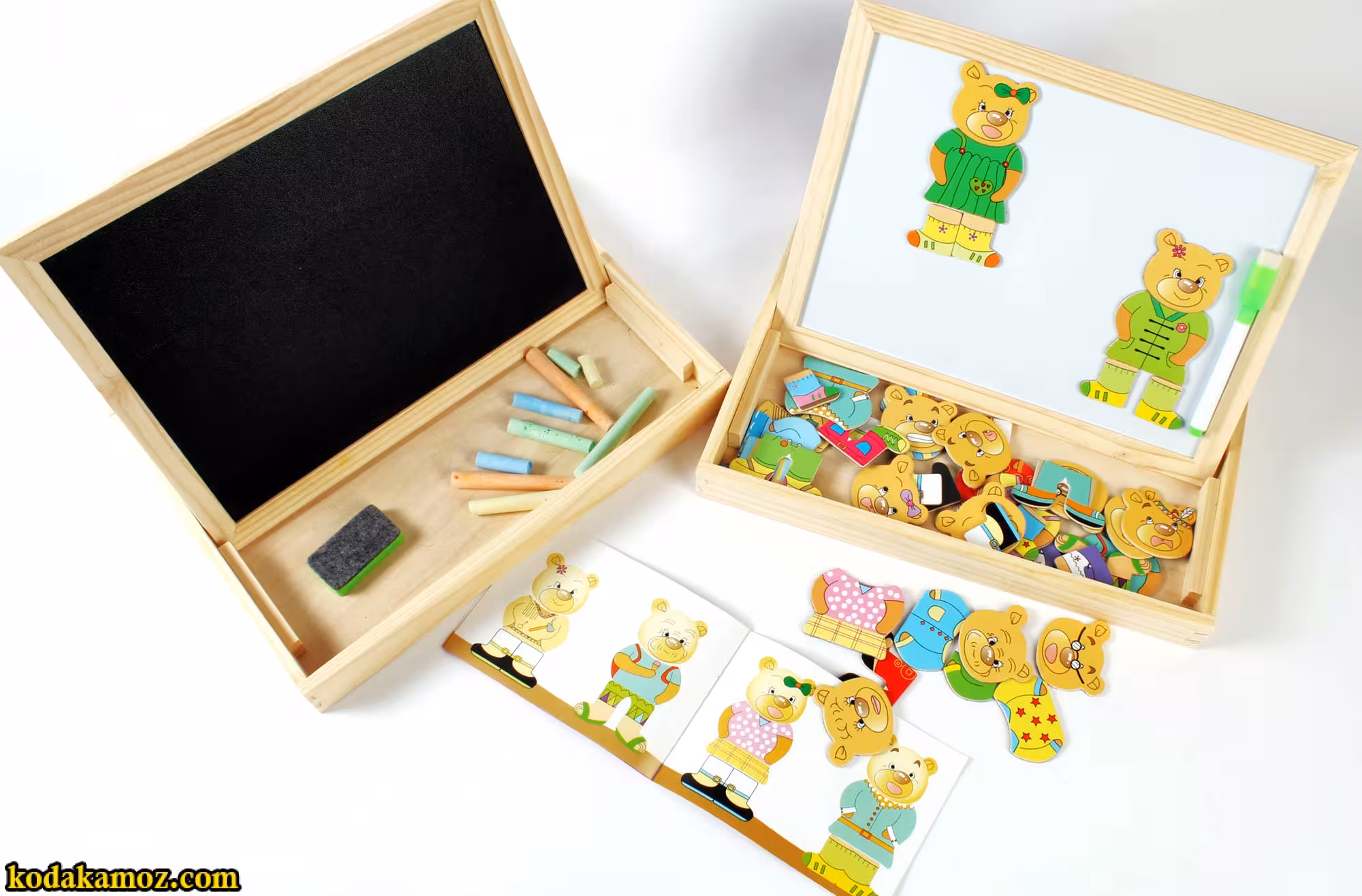 جورچین تخت وایت برد و تخته سیاه مگنتی حیوانات مزرعه