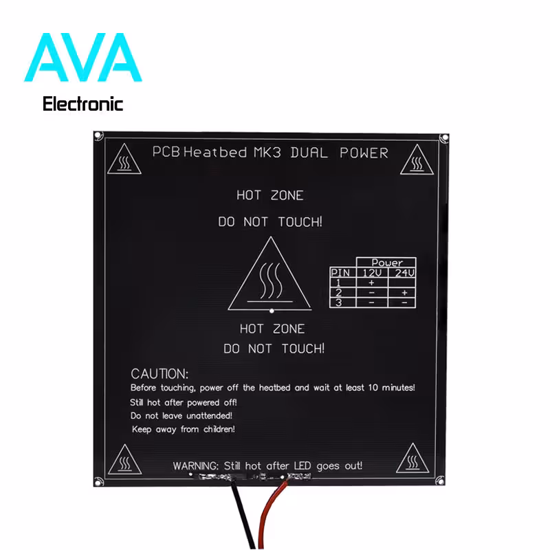 هیت بد تمام آلومینیومی MK3 اسمبل شده ویژه پرینترهای سه بعدی