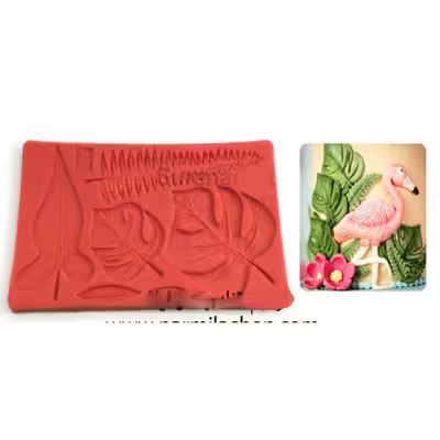 ابزار تزیین فوندانت نگین مدل برگ استوایی