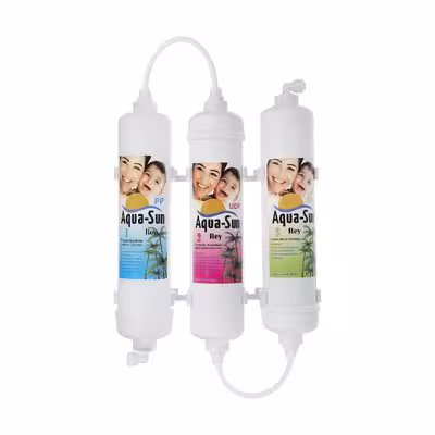 فیلتر تصفیه آب یخچال و فریزر ساید بای ساید آکوا سان ری مدل سان سی بسته 3 عددی