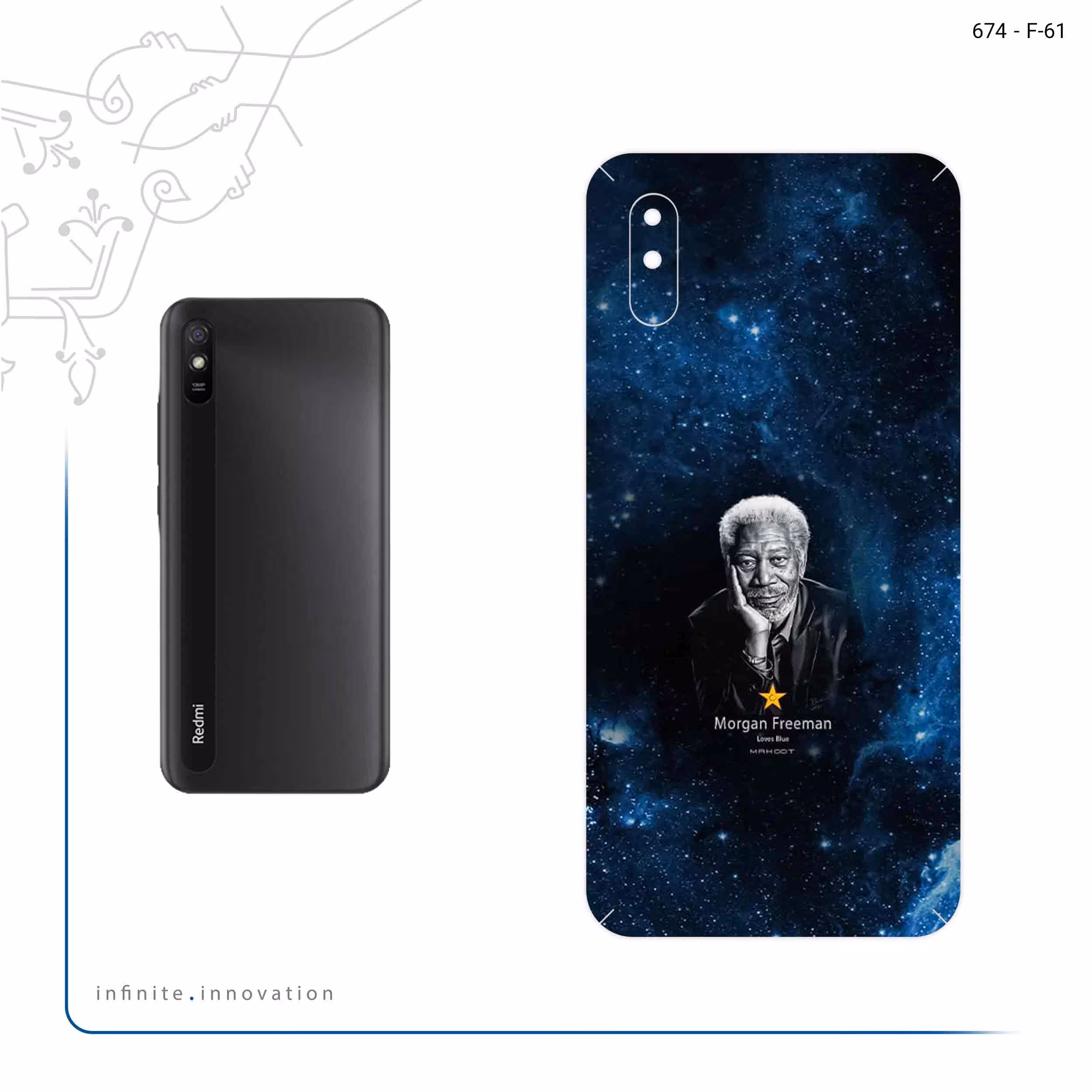 برچسب پوششی ماهوت مدل Morgan Freeman مناسب برای گوشی موبایل شیائومی Redmi 9i Sport