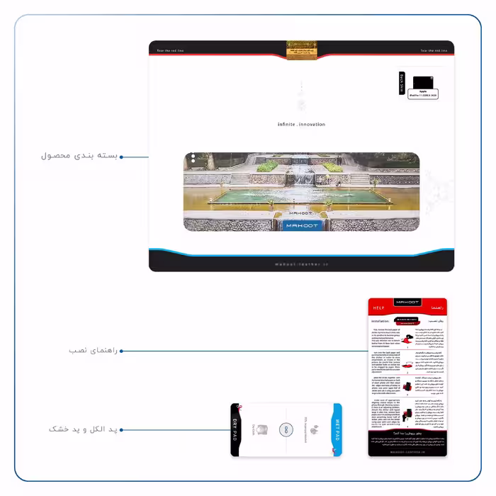 برچسب پوششی ماهوت مدل SHAHZADEH-Garden مناسب برای تبلت اپل iPad Pro 11 (GEN 2) 2020 A2068