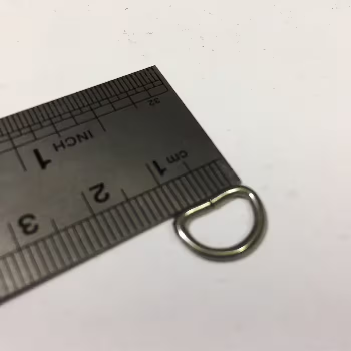 یراق چرم دوزی مدل 10XR1cm-Steel بسته 10 عددی