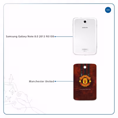 برچسب پوششی ماهوت مدل Manchester-United مناسب برای تبلت سامسونگ Galaxy Note 8.0 2013 N5100