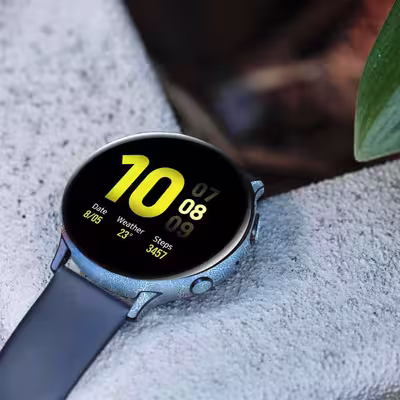 برچسب ماهوت طرح Blue-Ocean-Marble مناسب برای ساعت هوشمند سامسونگ Galaxy Watch Active 2 44mm