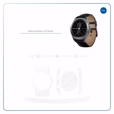 برچسب ماهوت طرح Gloss-Transparent مناسب برای ساعت هوشمند سامسونگ Galaxy Gear S2 Classic