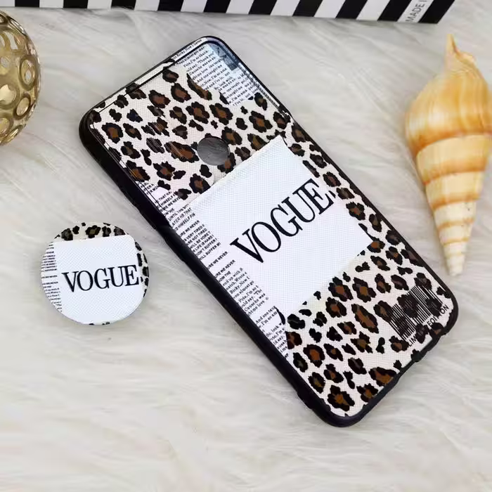 کاور طرح دخترانه کد 830 مناسب برای گوشی موبایل شیائومی Redmi Note 8 به همراه پاپ سوکت