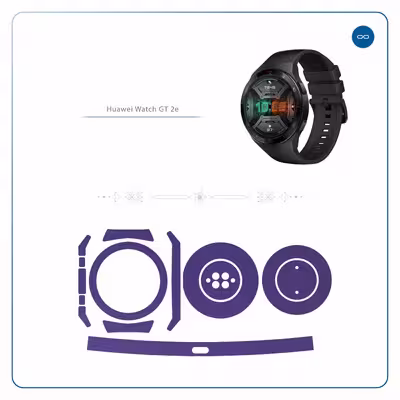 برچسب ماهوت طرح Matte BlueBerry مناسب برای ساعت هوشمند هوآوی Watch GT 2e