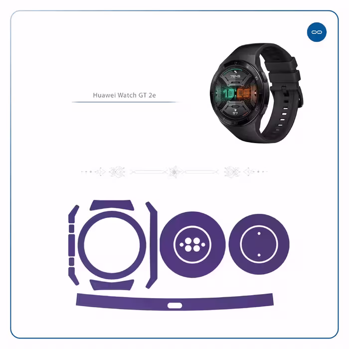 برچسب ماهوت طرح Matte BlueBerry مناسب برای ساعت هوشمند هوآوی Watch GT 2e