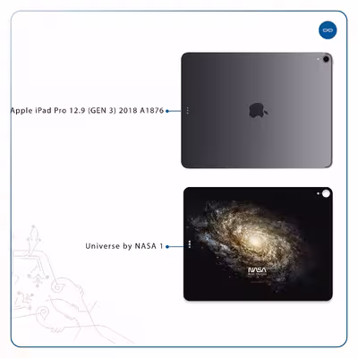 برچسب پوششی ماهوت مدل Universe-by-NASA-1 مناسب برای تبلت اپل iPad Pro 12.9 (GEN 3) 2018 A1876