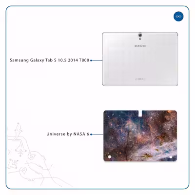 برچسب پوششی ماهوت مدل Universe-by-NASA-6 مناسب برای تبلت سامسونگ Galaxy Tab S 10.5 2014 T800