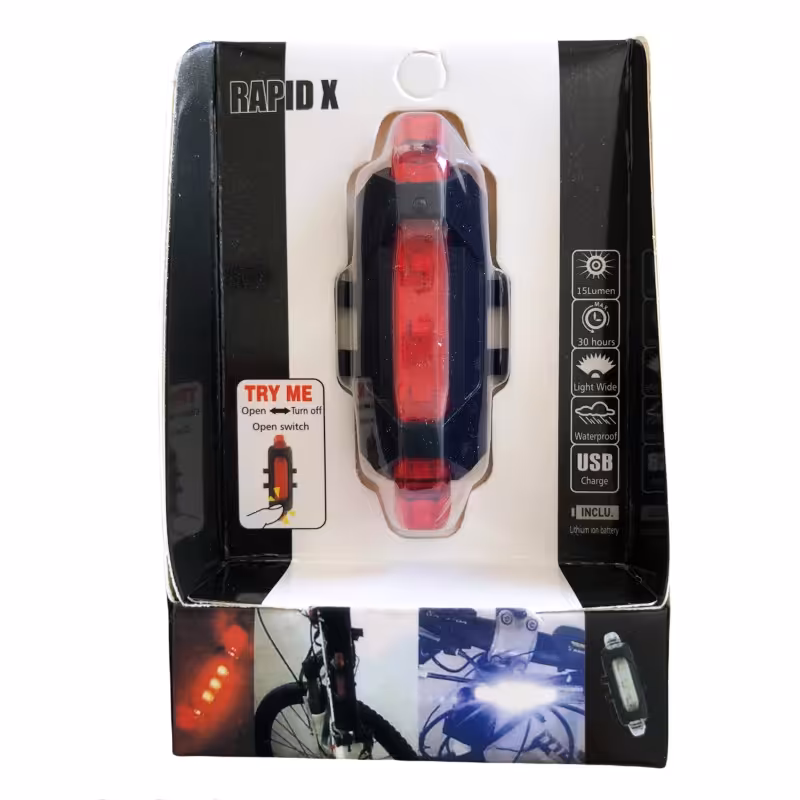 چراغ عقب دوچرخه مدل شارژی