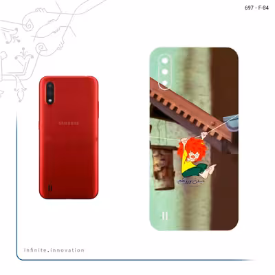 برچسب پوششی ماهوت مدل Meister Eder und sein Pumuckl مناسب برای گوشی موبایل سامسونگ Galaxy A01