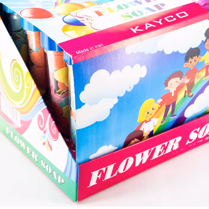 صابون کاغذی مدل لوله ای کد 1 وزن 23 گرم مجموعه 24 عددی