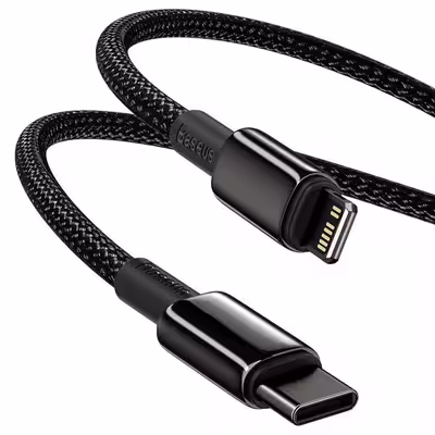 کابل تبدیل USB-C به لایتنینگ باسئوس مدل Tungsten طول 2 متر