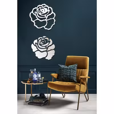 آینه مستر راد مدل گل رز کد Rose-S 2021