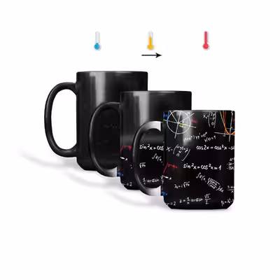 ماگ حرارتی طرح گرافیکی ریاضی کد 203