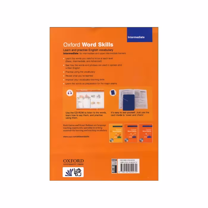 کتاب Oxford Word Skills intermediate اثر Ruth Gairns and Stuart Redman انتشارات رهنما