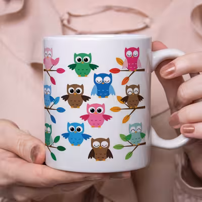 ماگ طرح جغد کد 216