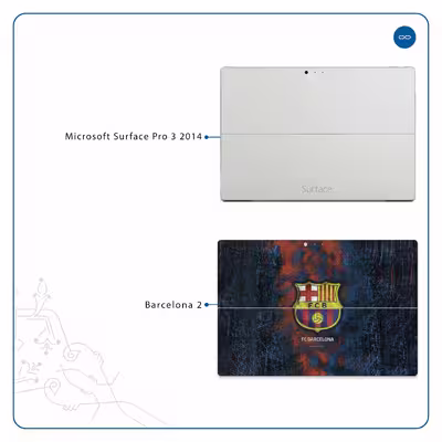 برچسب پوششی ماهوت مدل BARCELONA-2 مناسب برای تبلت مایکروسافت Surface Pro 3 2014