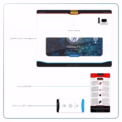 برچسب پوششی ماهوت مدل Chelsea مناسب برای تبلت سامسونگ Galaxy Tab A 10.1 2016 T580