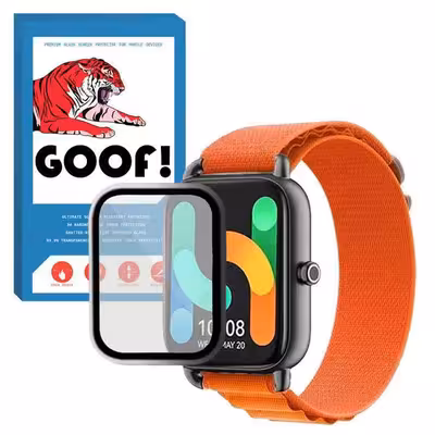 بند گوف مدل LOOP ALPINE مناسب برای ساعت هوشمند هایلو RS4 PLUS به همراه محافظ صفحه نمایش