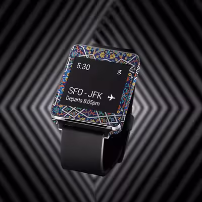 برچسب ماهوت طرح Iran Tile6 مناسب برای ساعت هوشمند ال جی G Watch