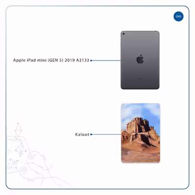 برچسب پوششی ماهوت مدل Kaloot مناسب برای تبلت اپل iPad mini (GEN 5) 2019 A2133
