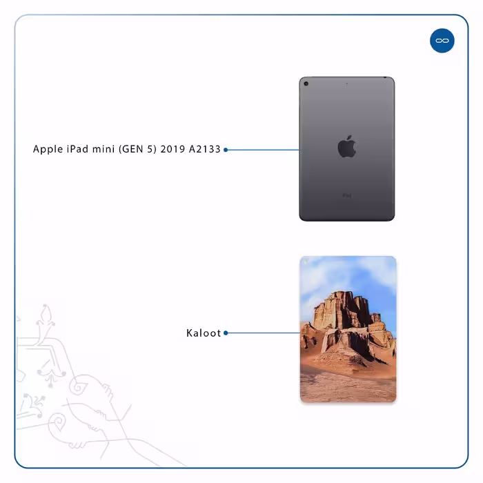 برچسب پوششی ماهوت مدل Kaloot مناسب برای تبلت اپل iPad mini (GEN 5) 2019 A2133
